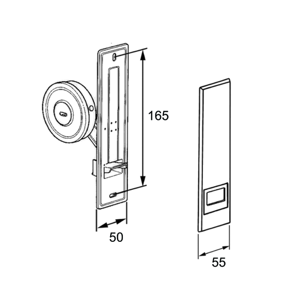 Under plaster strap box coiler 22 mm